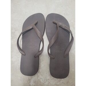 Havaianas Flip Flops‎ Sandals Brown Comfortable Casual Beach Summer Shoes